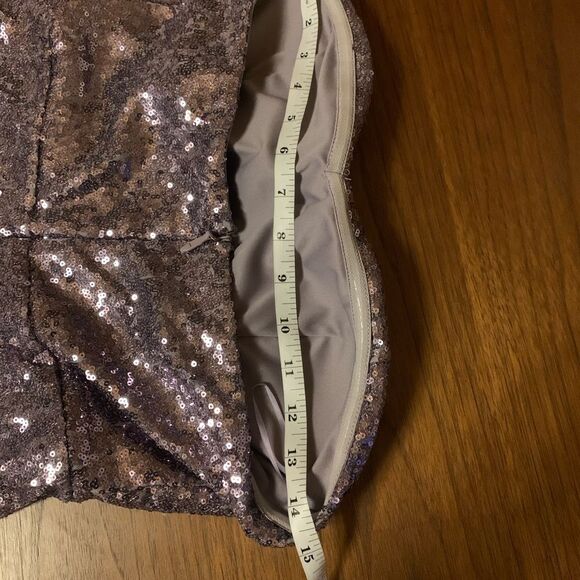 Lulus Lilac Sequin Strapless Maxi Dress NWT Size Medium Holiday Party NYE Gown - Picture 9 of 14